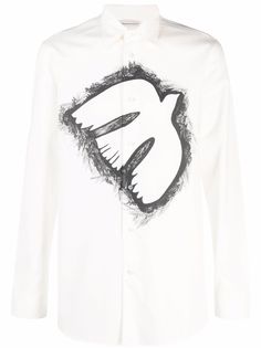 Alexander McQueen рубашка с принтом