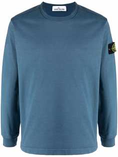 Stone Island футболка с длинными рукавами и нашивкой-логотипом
