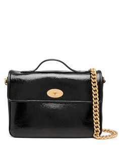 Mulberry лакированная сумка Alexa