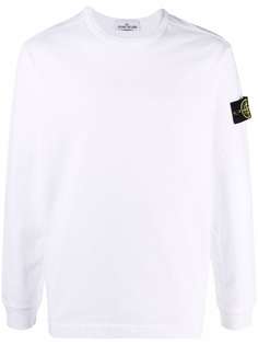 Stone Island толстовка с нашивкой-логотипом