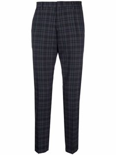 PAUL SMITH клетчатые брюки чинос кроя слим