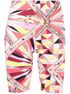 Emilio Pucci облегающие шорты с принтом Bes