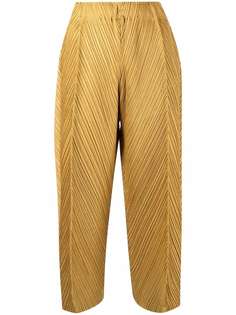 Pleats Please Issey Miyake укороченные плиссированные брюки
