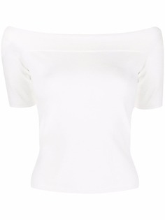 Alexander McQueen футболка с открытыми плечами
