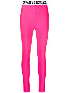 Versace Jeans Couture юбка А-силуэта с логотипом на поясе