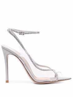 Gianvito Rossi босоножки с эффектом металлик