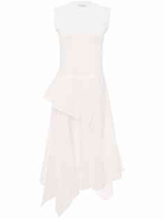 JW Anderson SLEEVELESS FOLDOVER SHIRT DRESS