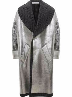 JW Anderson FOILED LONG OVERSIZE COAT