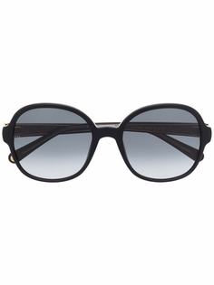 Tommy Hilfiger массивные солнцезащитные очки в круглой оправе