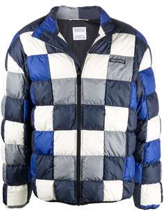 Marcelo Burlon County of Milan CHECKERBOARD INLAY DOWN JKT DARK BLUE ME