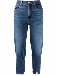 7 For All Mankind зауженные джинсы Malia средней посадки