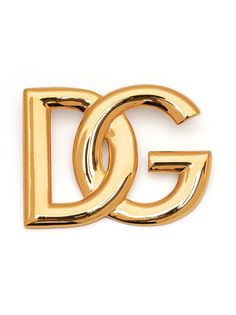 Dolce & Gabbana брошь с логотипом DG