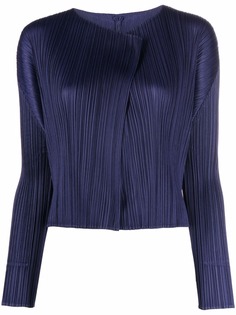 Pleats Please Issey Miyake плиссированный приталенный жакет