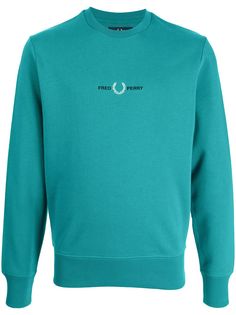 FRED PERRY толстовка с вышитым логотипом