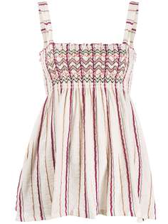 Forte Forte полосатый топ со вставкой