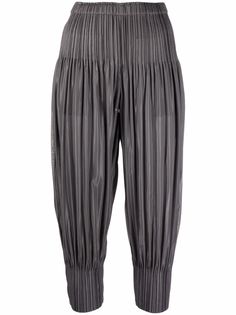 Pleats Please Issey Miyake укороченные плиссированные брюки
