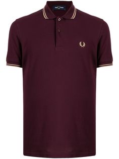 FRED PERRY рубашка поло с монограммой