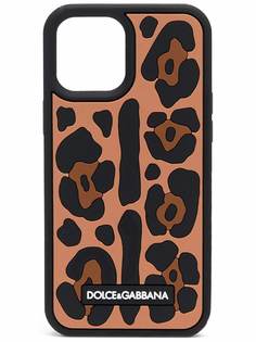 Dolce & Gabbana чехол для iPhone 12 Pro с леопардовым принтом