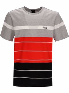 Boss Hugo Boss полосатая футболка в стиле колор-блок