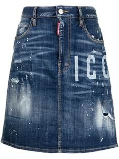Dsquared2 джинсовая юбка Icon