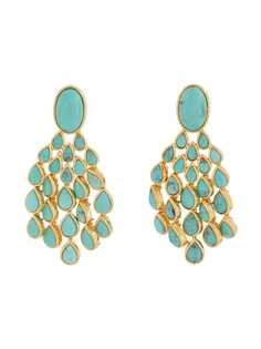 Aurelie Bidermann серьги-клипсы Turquoise Cherokee