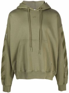 Off-White RUBBER ARROW SKATE HOODIE GREEN GREEN