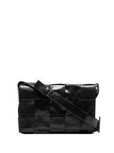 Bottega Veneta BV SHINY CASSETTE SLVR BAG BLACK