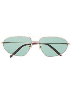 TOM FORD Eyewear солнцезащитные очки в овальной оправе