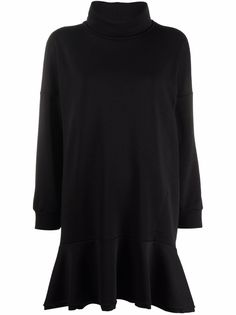 8pm расклешенное платье с высоким воротником