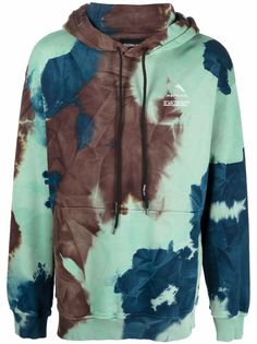 Mauna Kea худи с кулиской и принтом тай-дай