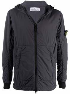 Stone Island куртка с капюшоном и нашивкой-логотипом