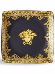 Versace тарелка Baroque Nero Bowl (12 см)