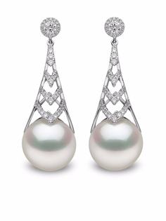 Yoko London серьги Mayfair из белого золота с жемчугом и бриллиантами