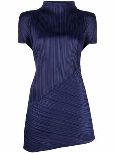 Pleats Please Issey Miyake блузка асимметричного кроя