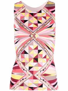 Emilio Pucci спортивный топ с принтом Bes