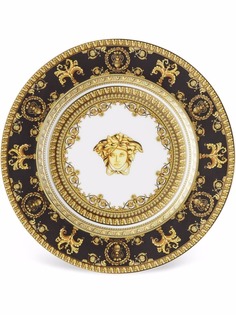 Versace тарелка Baroque Nero (18 см)