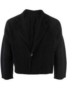 Homme Plissé Issey Miyake укороченный плиссированный пиджак