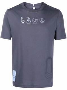 MCQ футболка с тисненым логотипом