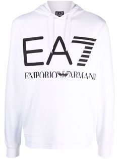 Ea7 Emporio Armani толстовка с капюшоном и логотипом