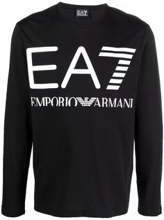 Ea7 Emporio Armani футболка с длинными рукавами и логотипом