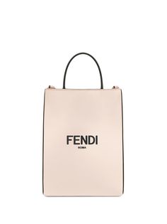 Fendi маленькая сумка-шопер с логотипом
