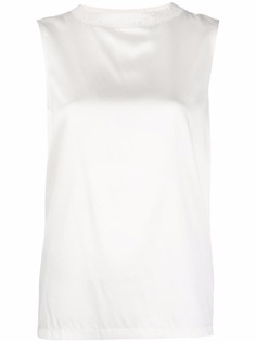 Fabiana Filippi шелковый топ без рукавов