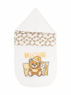 Moschino Kids конверт Teddy Bear с логотипом