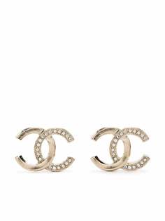 Chanel Pre-Owned серьги 2000-х годов с логотипом CC