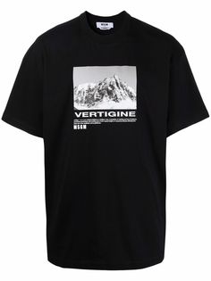 MSGM футболка Vertigine с графичным принтом