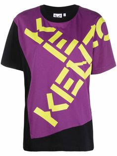 Kenzo футболка в стиле колор-блок
