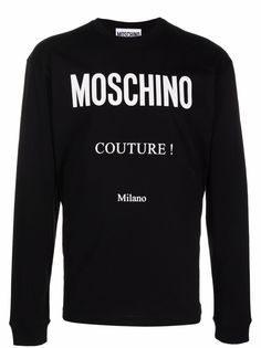 Moschino футболка с длинными рукавами и логотипом