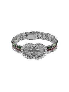 Gucci браслет Crystal Web с кристаллами
