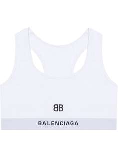 Balenciaga спортивный бюстгальтер с вышивкой