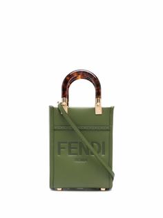 Fendi сумка-тоут с тисненым логотипом